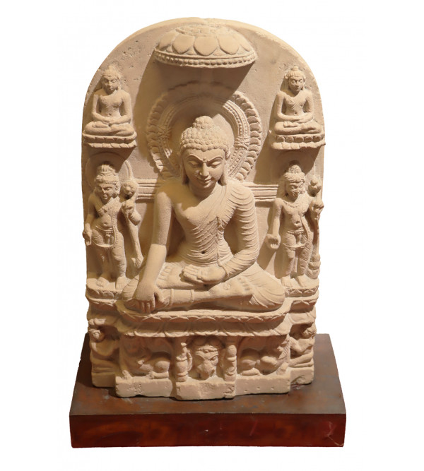 Buddah Sitting  Figure In Stone ( Note:- Packing & Shipping Charges will be Extra as per actual.)