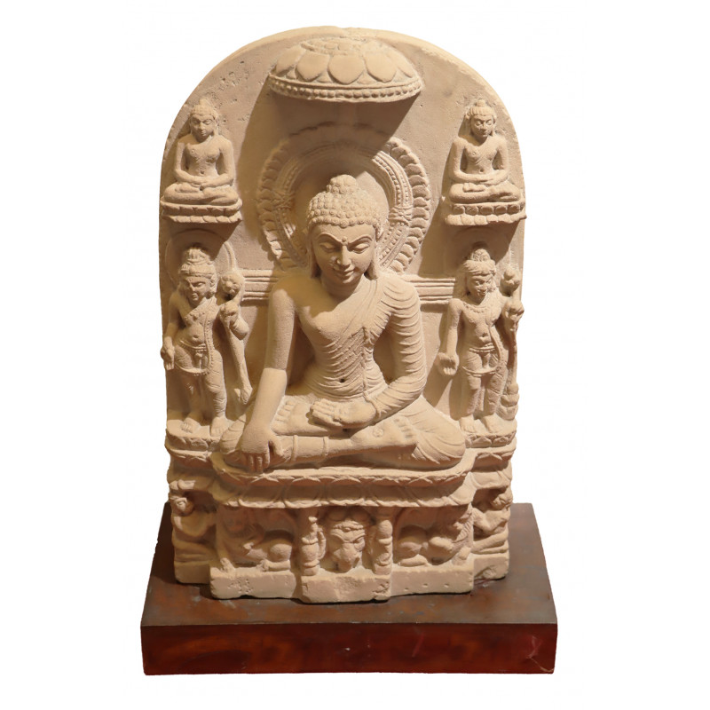 Buddah Sitting  Figure In Stone ( Note:- Packing & Shipping Charges will be Extra as per actual.)