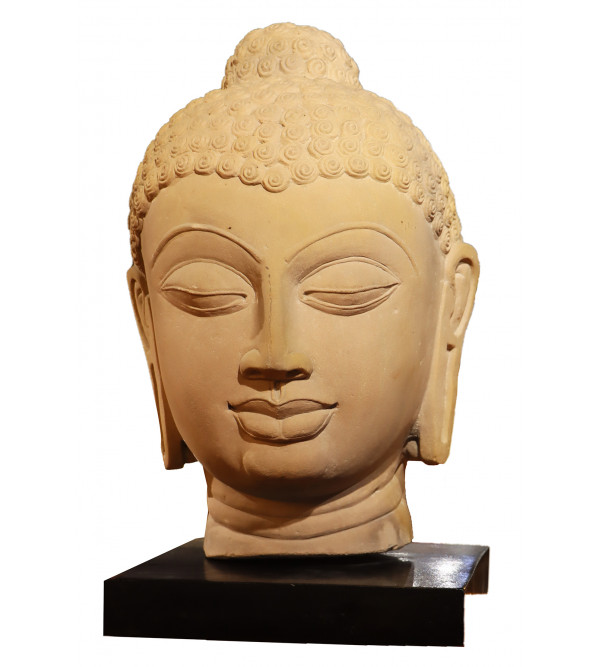 Buddah Head Figure In Sand Stone ( Note:- Packing & Shipping Charges will be Extra as per actual.)