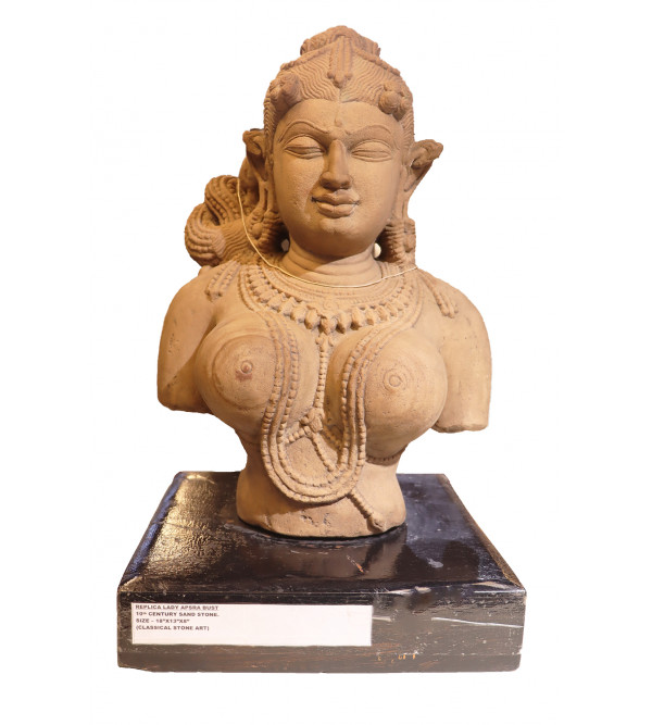 Lady Apsara Bustsand Stone Khujaiato Art ( Note:- Packing & Shipping Charges will be Extra as per actual.)