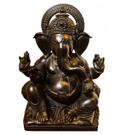 Sitting Ganesh Ji  In Black Marble ( Note:- Packing & Shipping Charges will be Extra as per actual.)