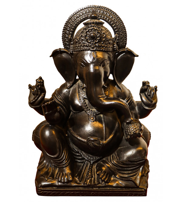 Sitting Ganesh Ji  In Black Marble ( Note:- Packing & Shipping Charges will be Extra as per actual.)