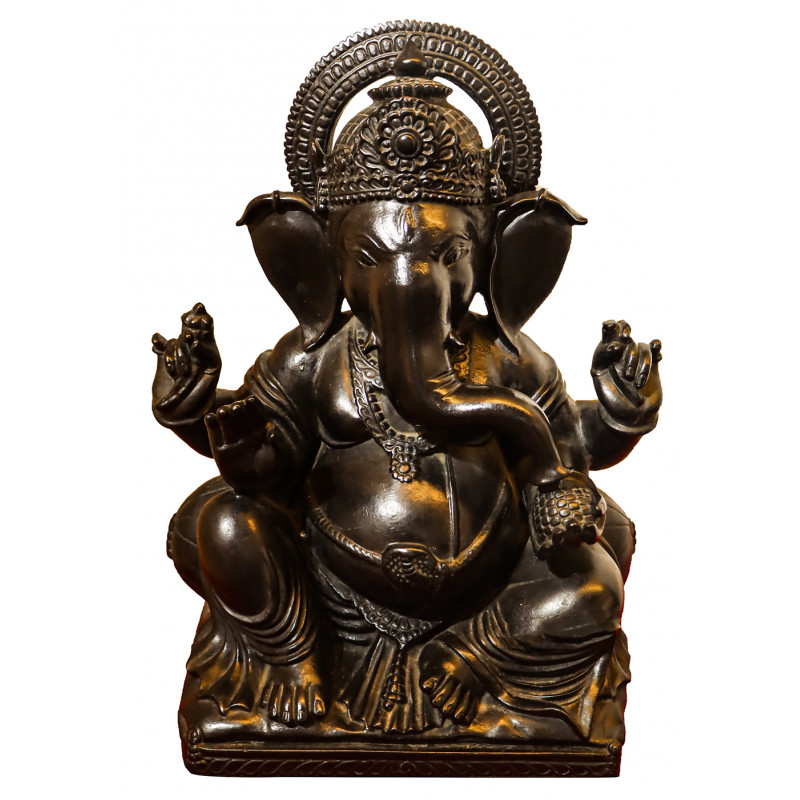Sitting Ganesh Ji  In Black Marble ( Note:- Packing & Shipping Charges will be Extra as per actual.)