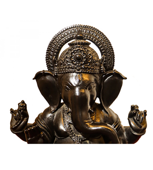 Sitting Ganesh Ji  In Black Marble ( Note:- Packing & Shipping Charges will be Extra as per actual.)