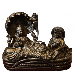 Vishnu and Laxmi Ji  In Black Marble ( Note:- Packing & Shipping Charges will be Extra as per actual.)