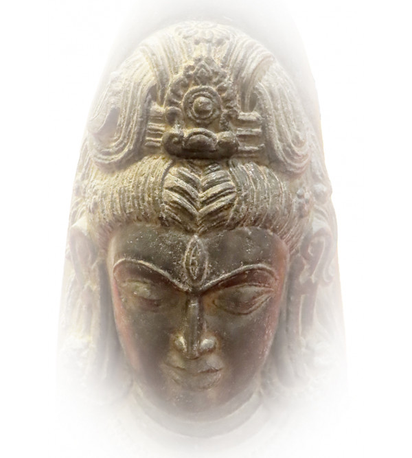 Shiva Lingam Face Figure In Stone  ( Note:- Packing & Shipping Charges will be Extra as per actual.)