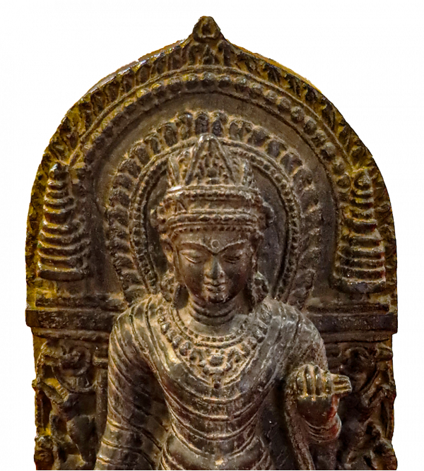 Standing Lokeshwara Buddah With Black Gray Stone ( Note:- Packing & Shipping Charges will be Extra as per actual.)