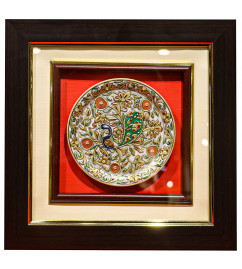 Marble Gold Plated 24KT Work With Framed