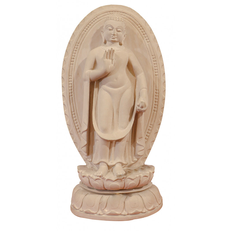 Buddah Statue In Kuchilla Soft Stone  ( Note:- Packing & Shipping Charges will be Extra as per actual.)