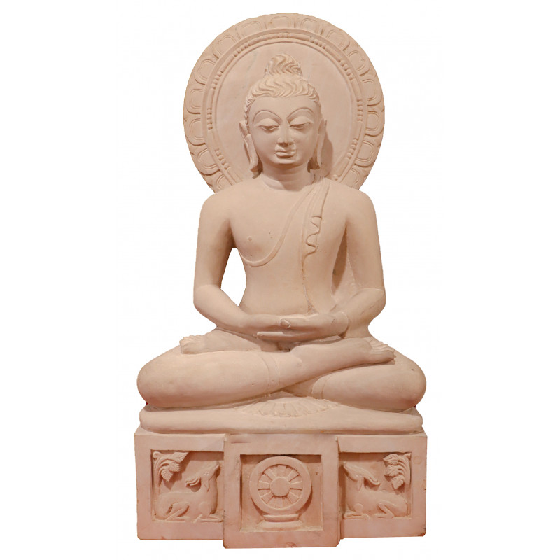 Buddha Statue In Kuchilla Soft Stone ( Note:- Packing & Shipping Charges will be Extra as per actual.)
