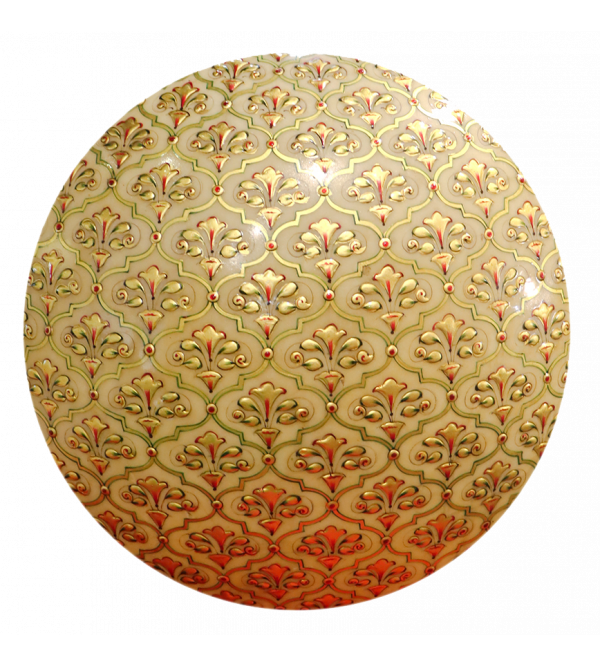 Marble Gold Leaf Matka With Lid