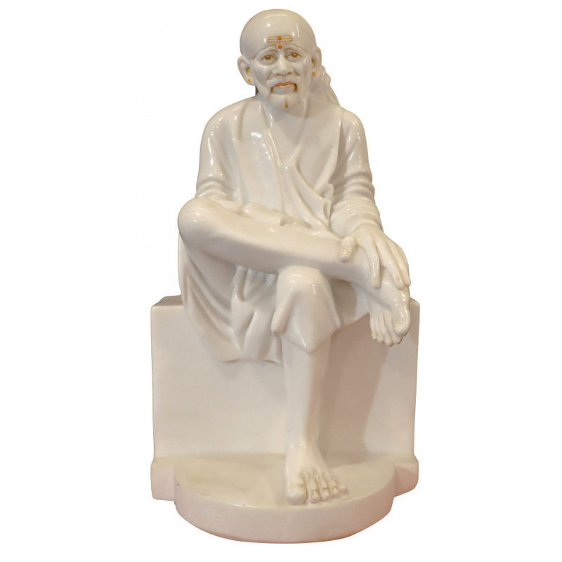 Sai Baba Figure In Marble  ( Note:- Packing & Shipping Charges will be Extra as per actual.)