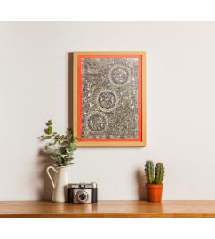 Fish Madhubani Art Painting- (22x30 Inch)