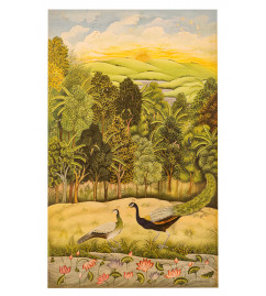 Miniature With Kangra Style Painting (62X38 Inch)