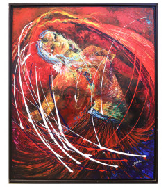 Contamporary Morden Radha Ji Painting (50x59 Inch)