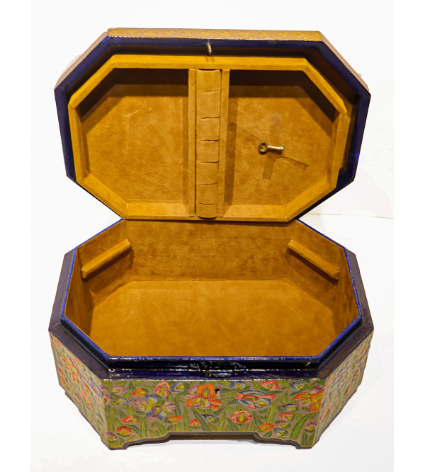 Papier Mache Hand-Crafted Jewelry Box Assorted designs ( Note:- Packing & Shipping Charges will be Extra as per actual.)