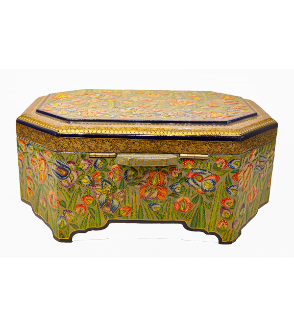 Papier Mache Hand-Crafted Jewelry Box Assorted designs ( Note:- Packing & Shipping Charges will be Extra as per actual.)