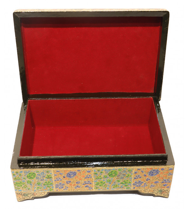 Papier Mache Hand-Crafted Jewelry Box Assorted designs ( Note:- Packing & Shipping Charges will be Extra as per actual.)