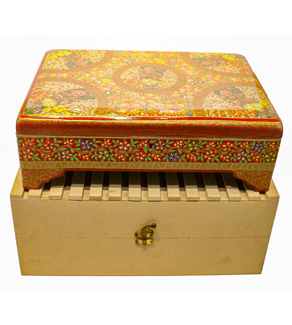Papier Mache Hand-Crafted Jewelry Box Assorted designs ( Note:- Packing & Shipping Charges will be Extra as per actual.)
