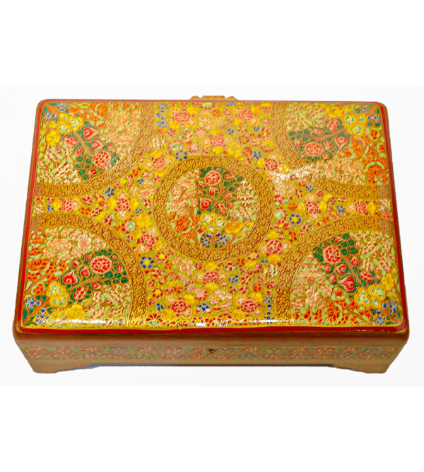 Papier Mache Hand-Crafted Jewelry Box Assorted designs ( Note:- Packing & Shipping Charges will be Extra as per actual.)