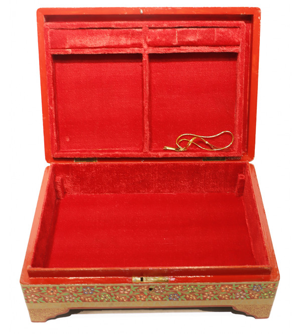 Papier Mache Hand-Crafted Jewelry Box Assorted designs ( Note:- Packing & Shipping Charges will be Extra as per actual.)