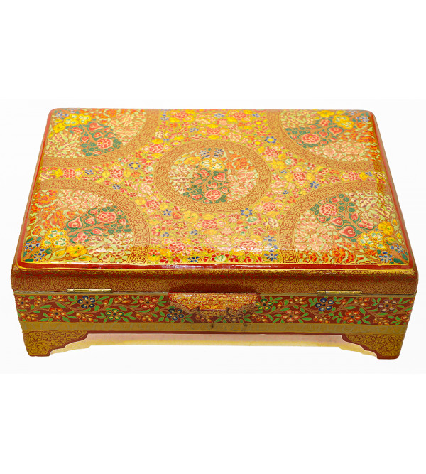 Papier Mache Hand-Crafted Jewelry Box Assorted designs ( Note:- Packing & Shipping Charges will be Extra as per actual.)