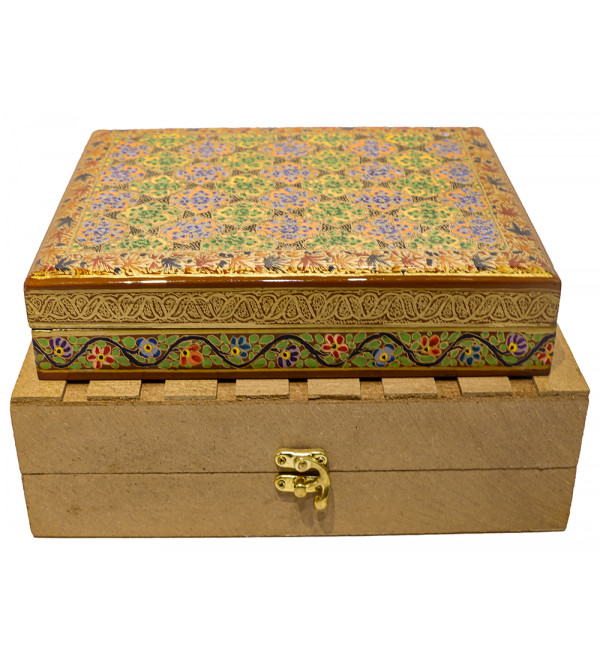Papier Mache Hand-Crafted Jewelry Box Assorted designs ( Note:- Packing & Shipping Charges will be Extra as per actual.)
