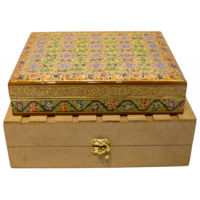 Papier Mache Hand-Crafted Jewelry Box Assorted designs ( Note:- Packing & Shipping Charges will be Extra as per actual.)