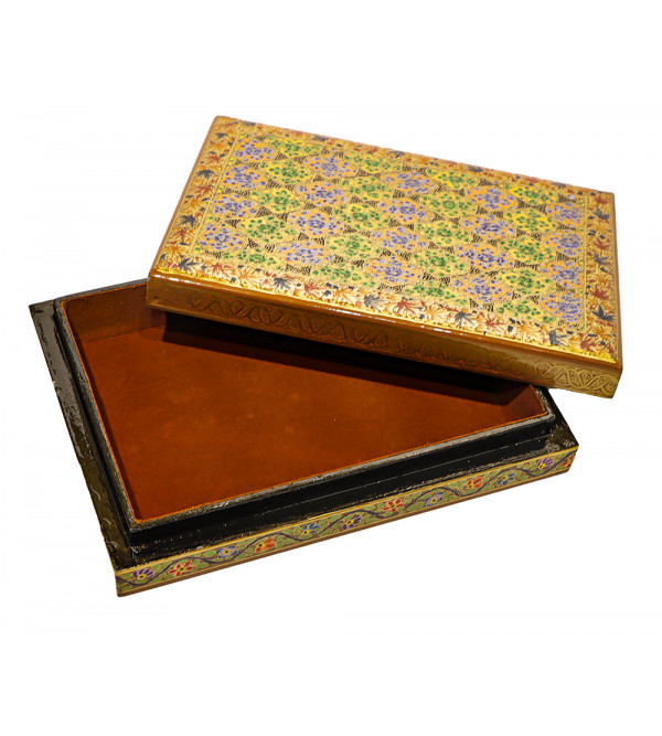 Papier Mache Hand-Crafted Jewelry Box Assorted designs ( Note:- Packing & Shipping Charges will be Extra as per actual.)