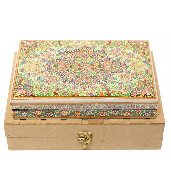 Papier Mache Hand-Crafted Jewelry Box Assorted designs ( Note:- Packing & Shipping Charges will be Extra as per actual.)