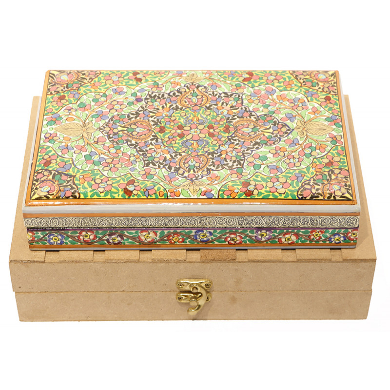 Papier Mache Hand-Crafted Jewelry Box Assorted designs ( Note:- Packing & Shipping Charges will be Extra as per actual.)