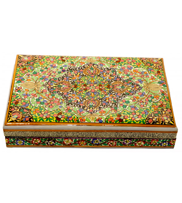 Papier Mache Hand-Crafted Jewelry Box Assorted designs ( Note:- Packing & Shipping Charges will be Extra as per actual.)