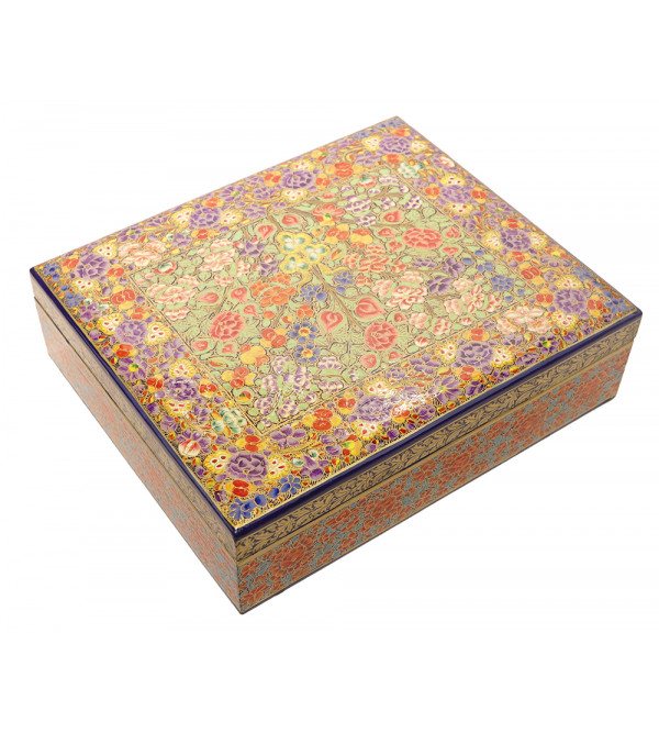 Papier Mache Hand-Crafted Jewelry Box Assorted designs ( Note:- Packing & Shipping Charges will be Extra as per actual.)