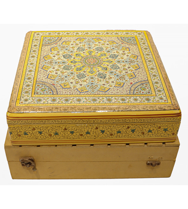 Papier Mache Hand-Crafted Jewelry Box Assorted designs ( Note:- Packing & Shipping Charges will be Extra as per actual.)
