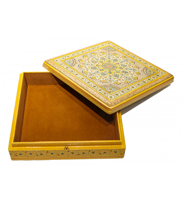 Papier Mache Hand-Crafted Jewelry Box Assorted designs ( Note:- Packing & Shipping Charges will be Extra as per actual.)