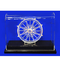 Silver Filigree Konarq Wheel With Acrylic Frame (  92.5 Sterling Silver )