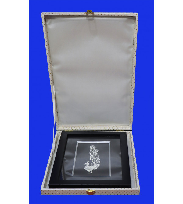 Silver Filigree Peacock With  Framed ( 92.5 Sterling Silver )