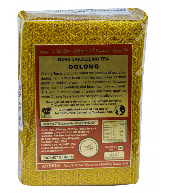 Darjeeling Oolong Tea – The Champagne of Teas (100gm Pack)