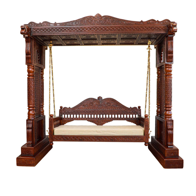 Jhoola With Carving Work In Sheesham Wood ( Note:- Packing & Shipping Charges will be Extra as per actual.)
