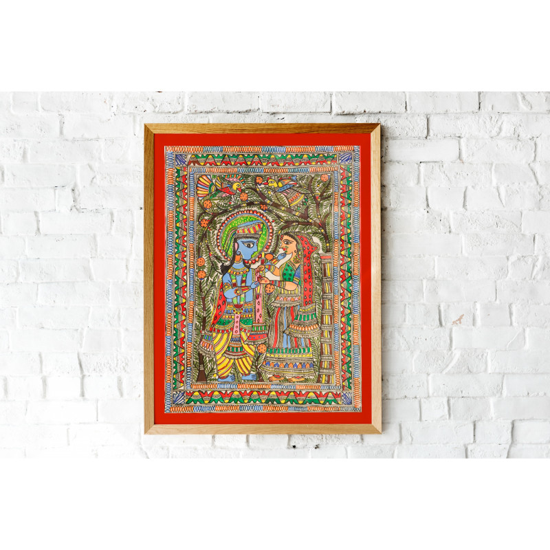 Explore the Enchanting World of Radha Krishna Madhubani Art