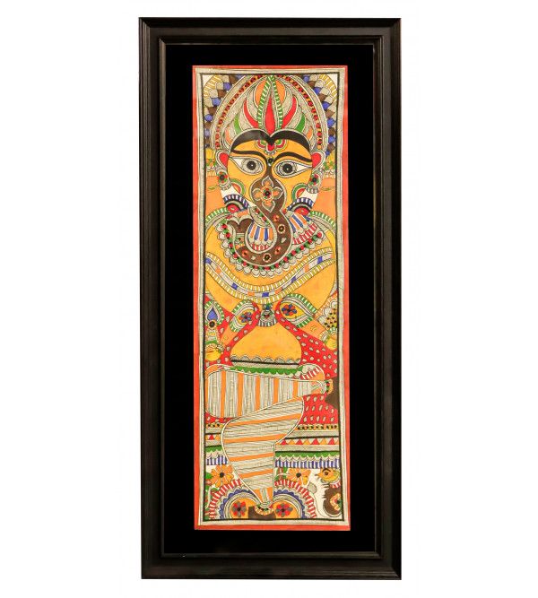 Handmade Unframed Lord Ganesha Madhubani Painting