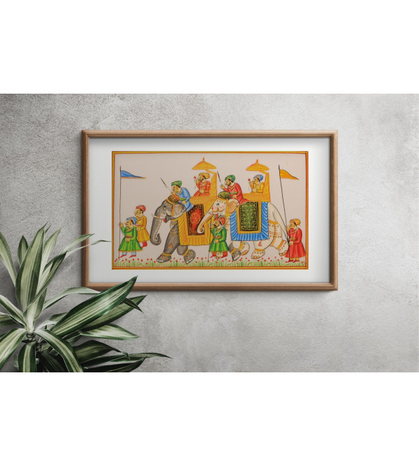  Procession Silk Mounting Small (Unframed) 11.5x8.5 Inch