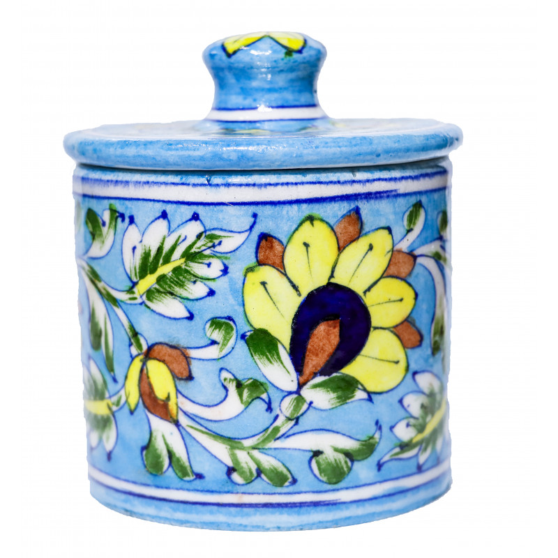 Blue Pottery Jar Box