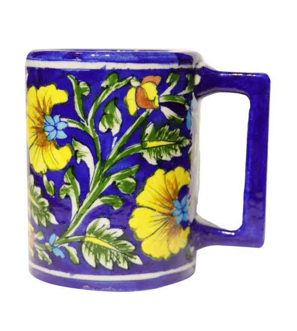 Blue Pottery Coffee Mug