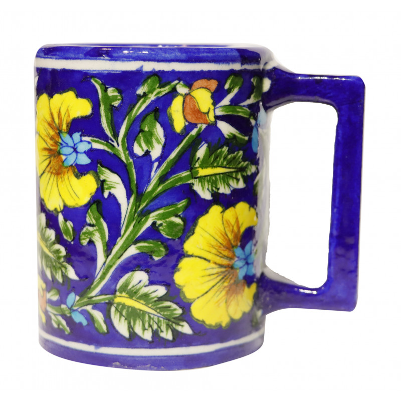 Blue Pottery Coffee Mug