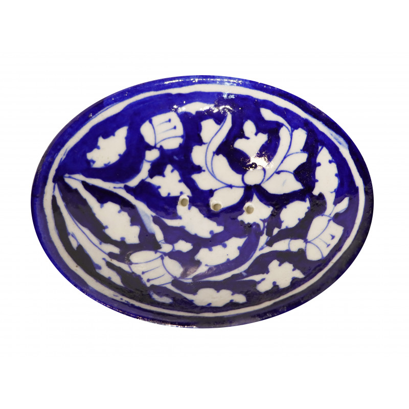 Blue Pottery Soap Dish