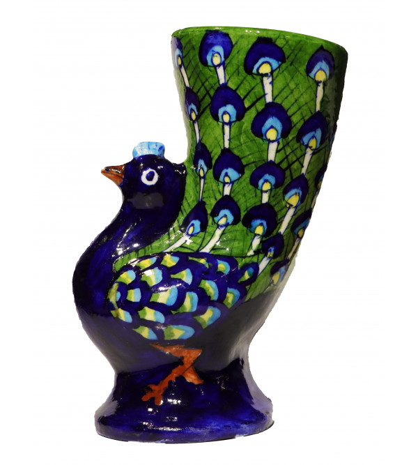 Blue Pottery Pecock