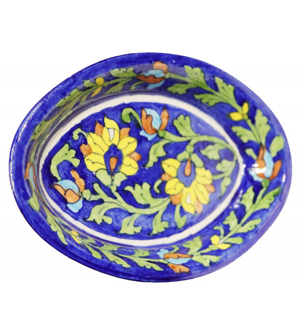 Blue Pottery Oveal Tray