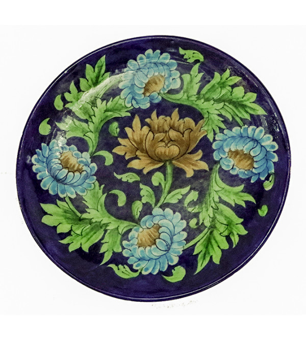 Blue Pottery Raise Plate