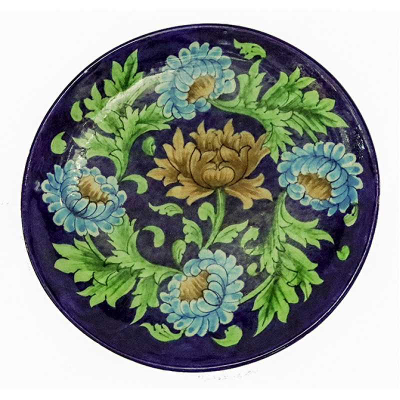 Blue Pottery Raise Plate